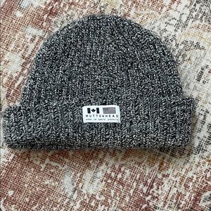 Muttonhead Marled Black & White Knit Beanie